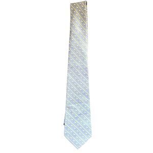 JIM THOMPSON Elephant Print‎ Silk Tie Light Blue